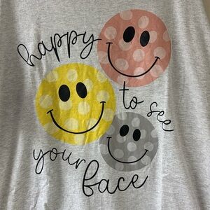 “Happy to see your face” Teacher Tee